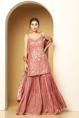 Traditional Sequin Paisley Sharara Suit Online