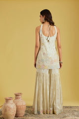 Floral Resham Embellished Garara Set