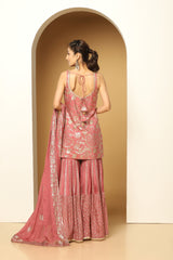 Traditional Sequin Paisley Sharara Suit Online
