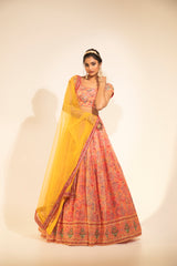 Floral Blossom Printed Lehenga