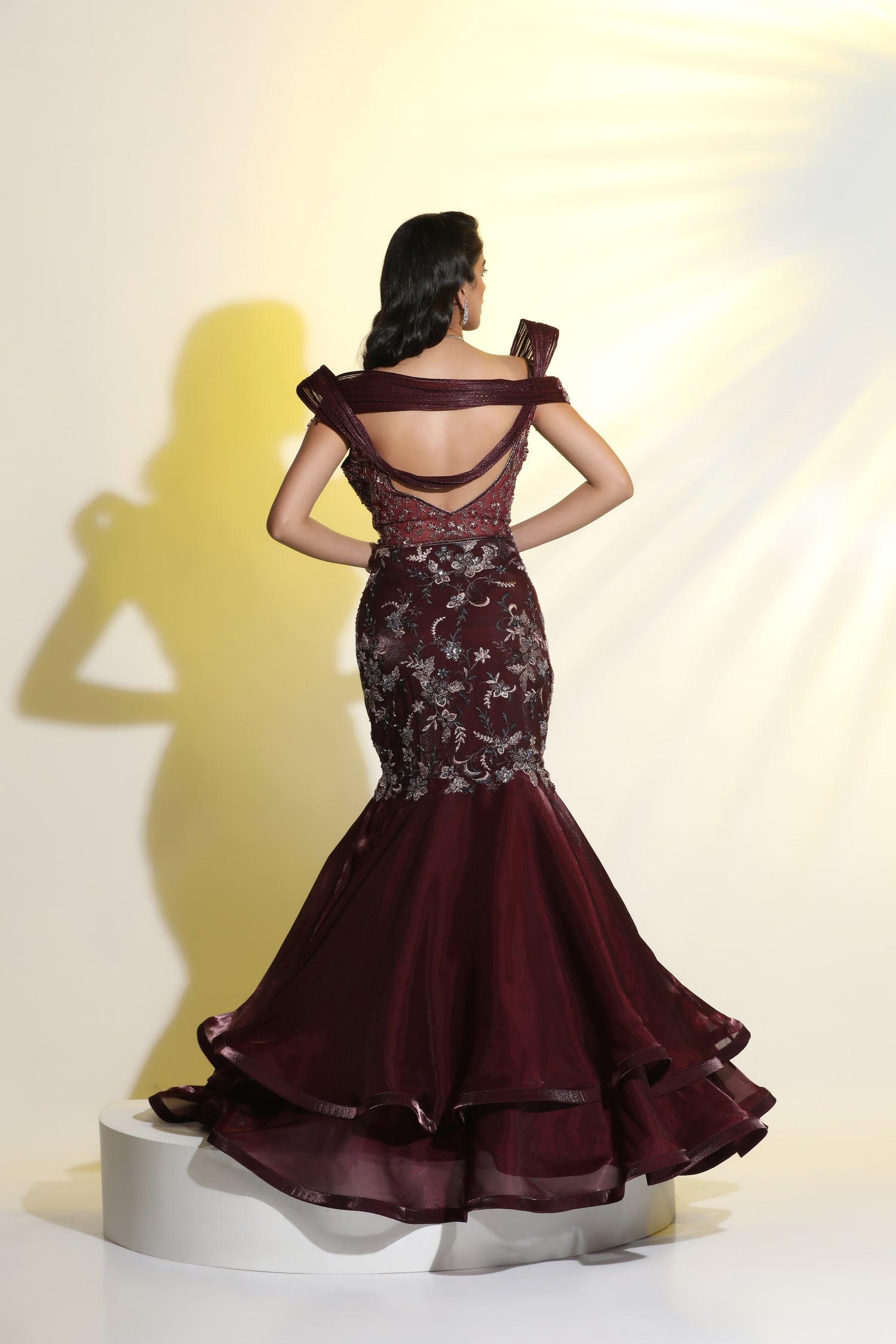 Embroidered Layer Gown | Designer Layered Gowns for Women